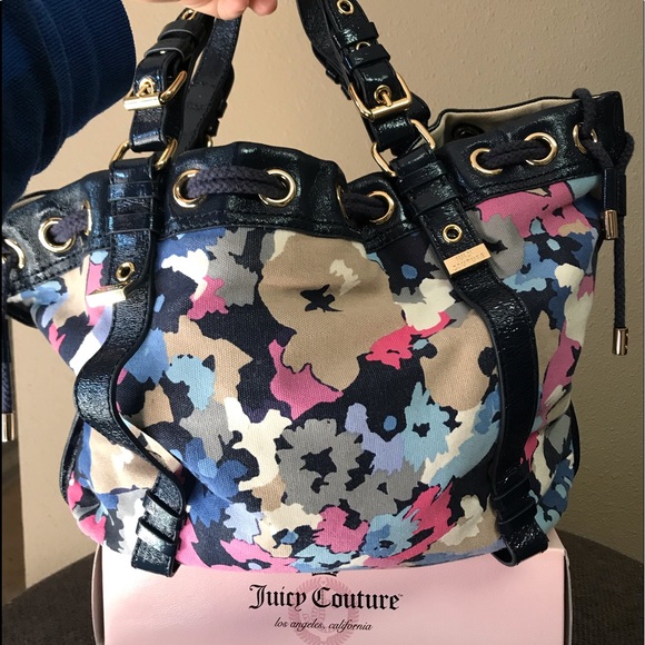 Juicy Couture vintage vegan floral tote w/ sequins - Picture 5 of 10